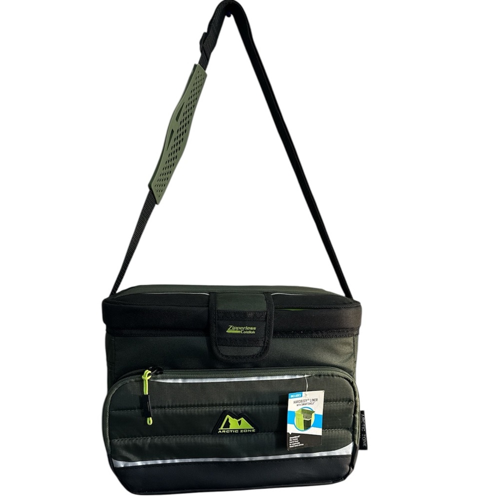 Stylish Green and Black Messenger Bag